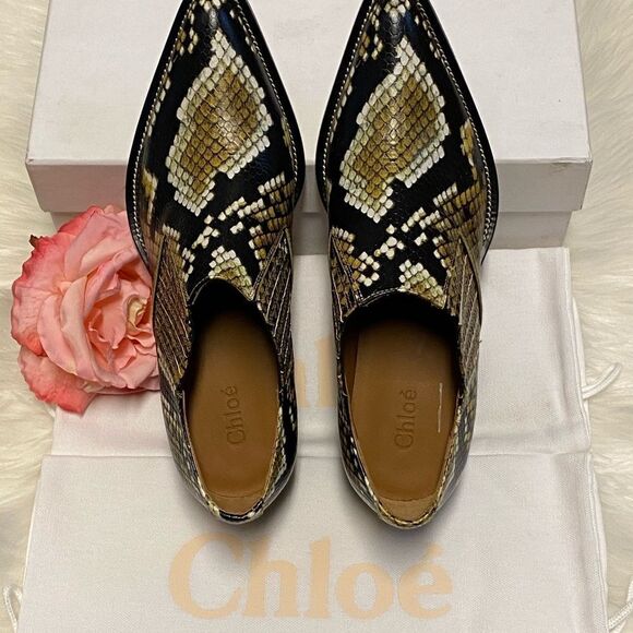 Chloe Sunny Brown Leather Embossed - Picture 5 of 12